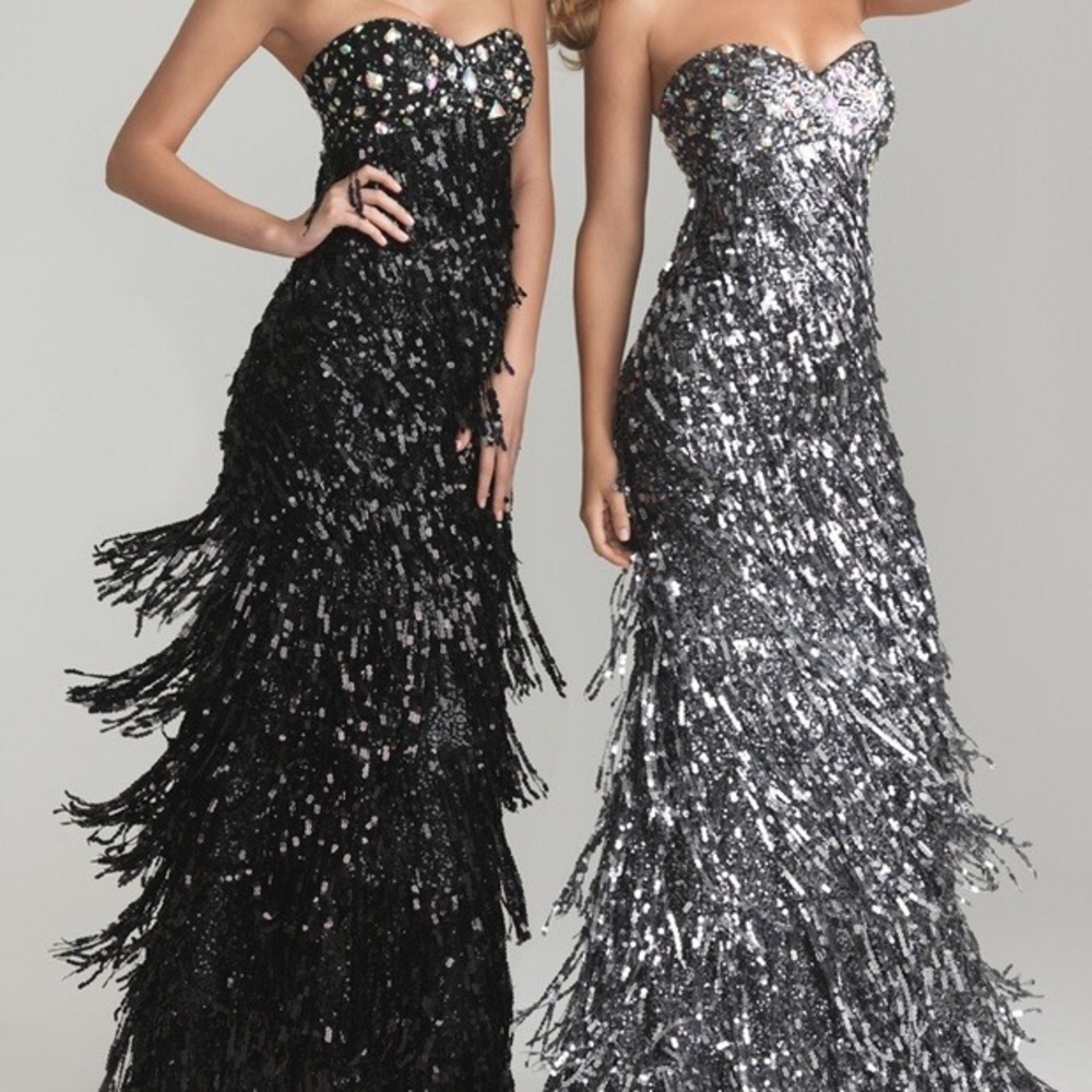 Nightmoves Black Sequin Prom Collection Dress